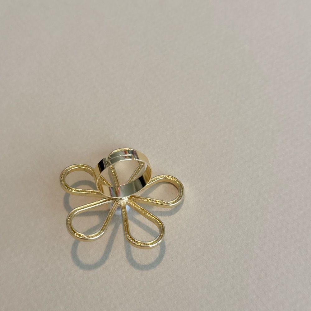 Flower pearl ring N1302 - Picture 3 of 4